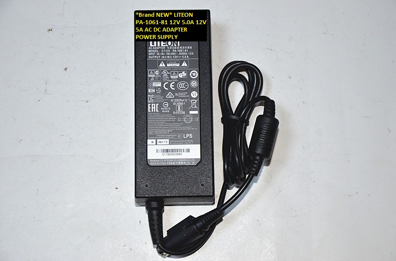 *Brand NEW* LITEON 12V 5.0A PA-1061-81 12V 5A AC DC ADAPTER POWER SUPPLY